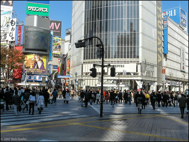 Shibuya-- World's Busiest Crosswalk
