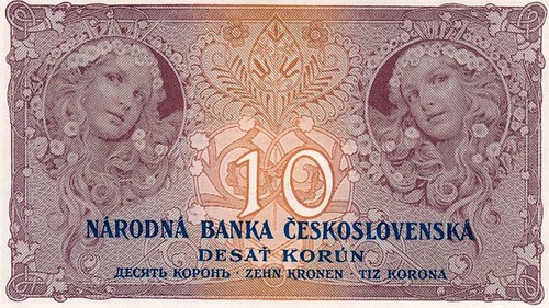 Alphonse Mucha banknote