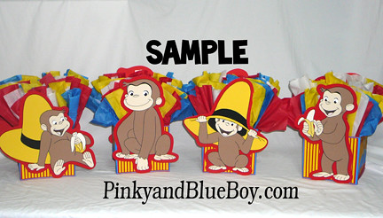 Curious George Birthday Party on Curious George Birthday Centerpieces Ban Na Outside Party Outdoor