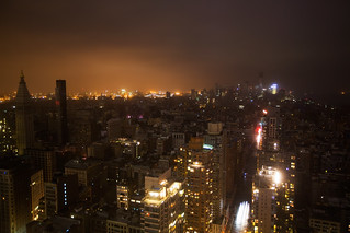 Hurricane Sandy power outage in Lower Manhattan, New York