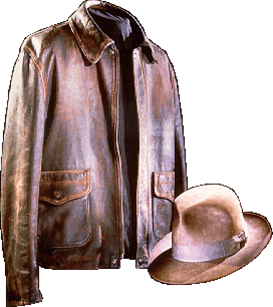 Genuine Smithsonian Leather Jacket and Fedora worn by Indiana Jones™ in Raiders of the Lost Ark