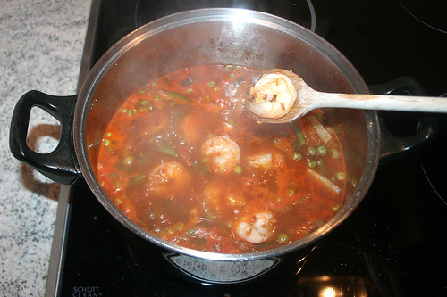 44 - Garnelen-Gemüse-Topf / Prawn vegetable stew - Garnelen hinzufügen / Add prawns