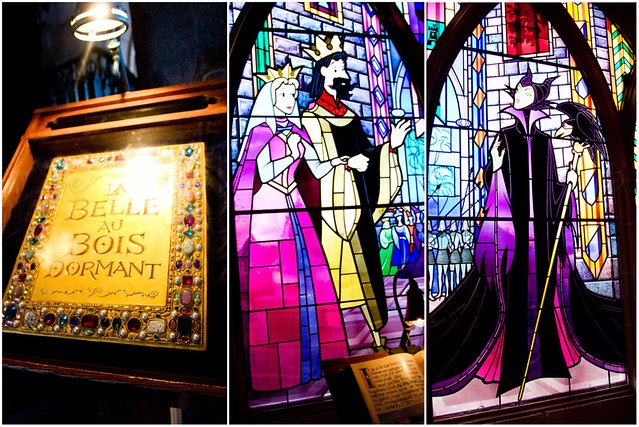Disneyland Paris Stained Glass Collage