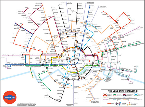 Circular Tube Map by Max Roberts