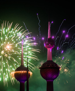 Kuwait fireworks celebrating the golden jubilee of its constitution #8 [November 10th, 2012]