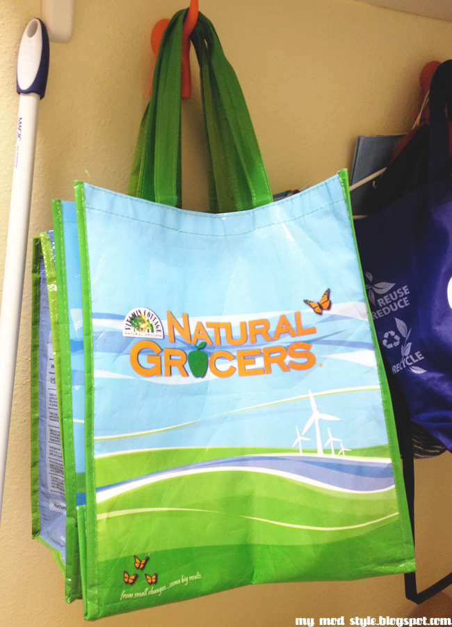 Reuseable natural grocers bags