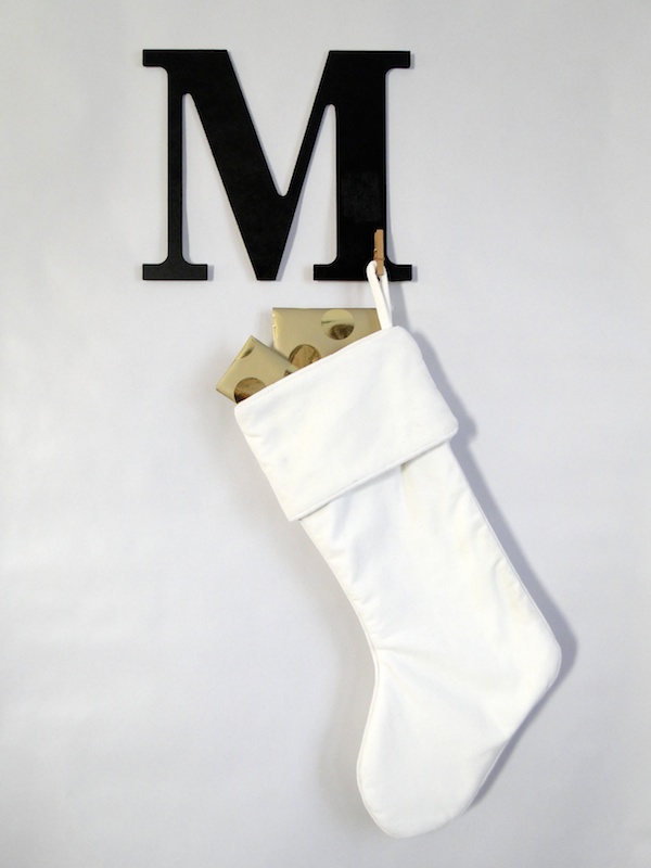 Modern Xmas Monogram Stocking Hanger Tutorial 036