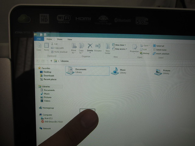 Windows 8 Explorer Touch