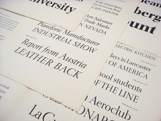 Horizon type specimen sheets