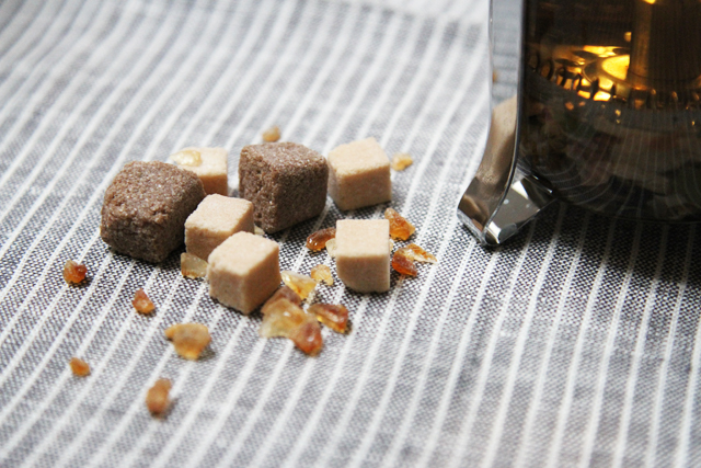 chambre de sucre - sucre pierre, amber sugar, and mini cubes