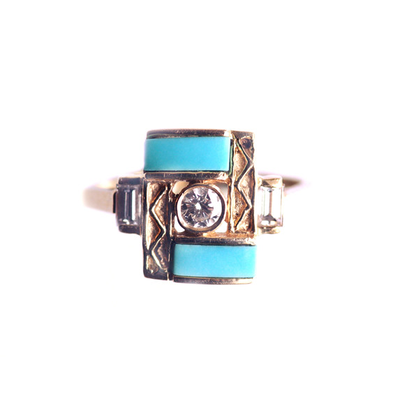 Zig-Zag-Turquoise-Ring-Front-View