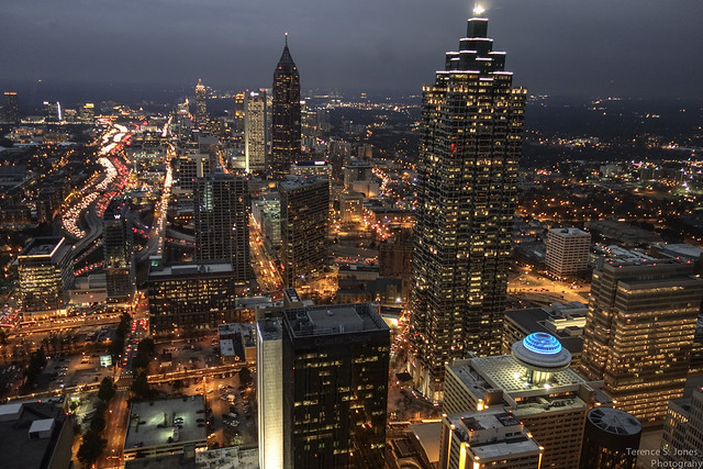 Atlanta @ night by Terence S. Jones, on Flickr