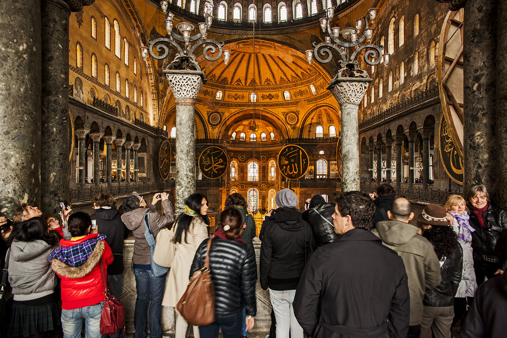Istanbul | Tourist Inside AyaSofya | Hagia Sophia
