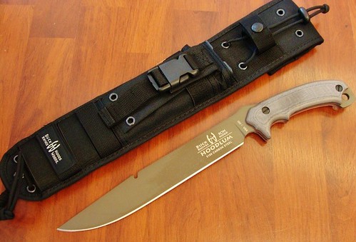 Buck 060 Buck/Hood Hoodlum Survival Knife Fixed 10" Carbon Steel Blade, Micarta Handles