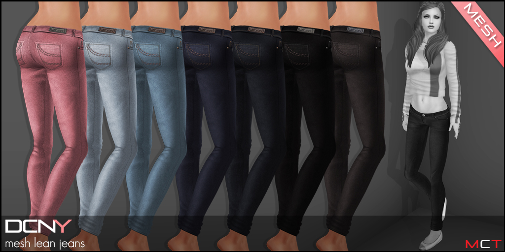 DCNY Mesh Lean Jeans Colors
