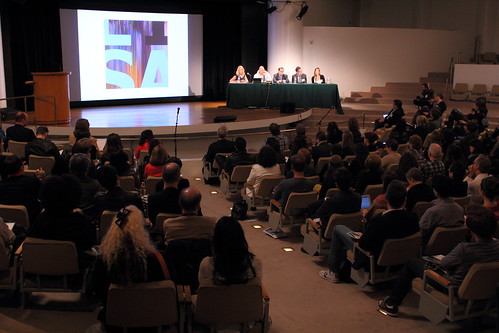 The Collecting New Media Art panel at the Guggenheims Peter B. Lewis Theater