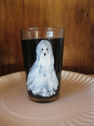 Fantôme sur un verre