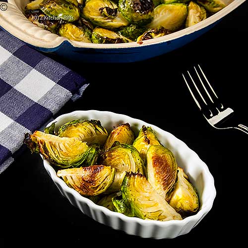 How should you roast Brussels sprouts?