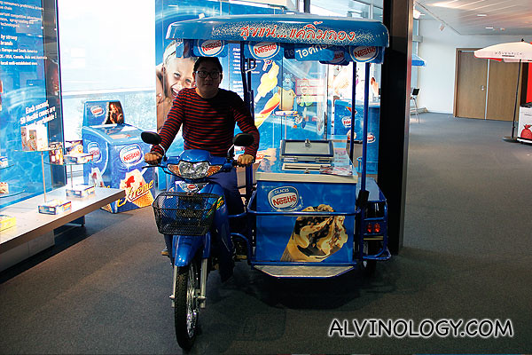 Me on a Nestle ice-cream bike