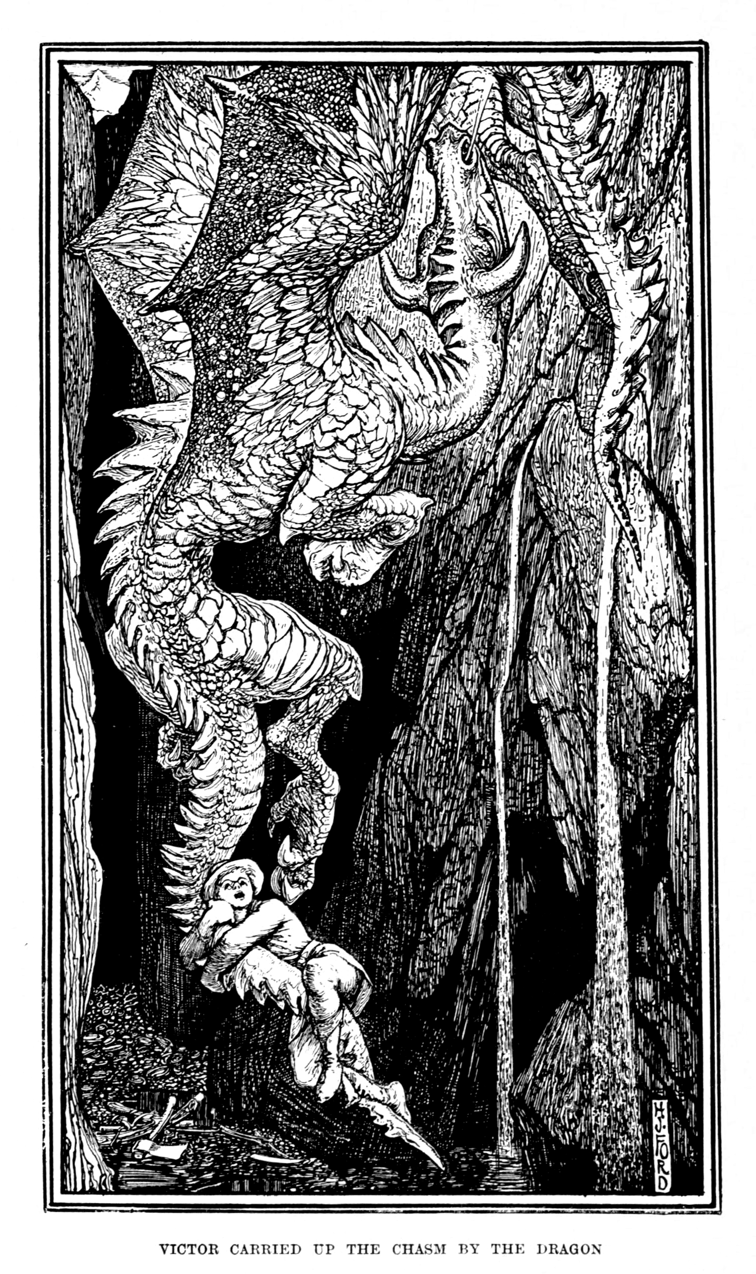 Henry Justice Ford - The red book of animal stories selected and edited by Andrew Lang, 1899 (illustration 5)