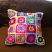 Puff Stitch Crochet Cushion