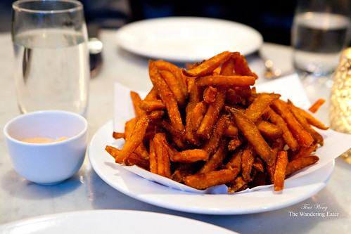 Sweet potato fries with harissa mayonnaise