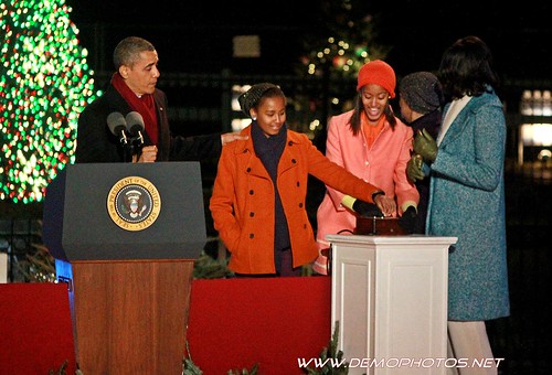 President Obama's Christmas Tree Lighting by DEMO PHOTOS by DeMond Younger