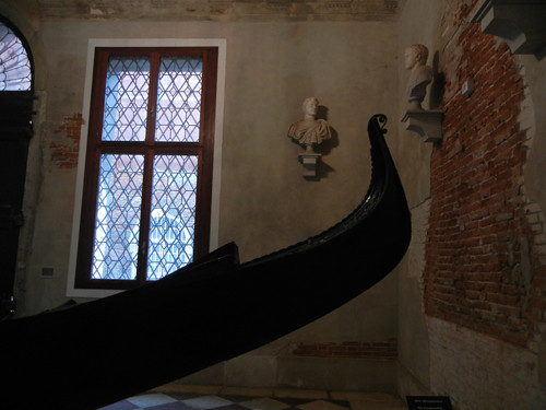 DSCN2998 _ Gondola in the lobby of Ca' Rezzonico, Venezia, 15 October