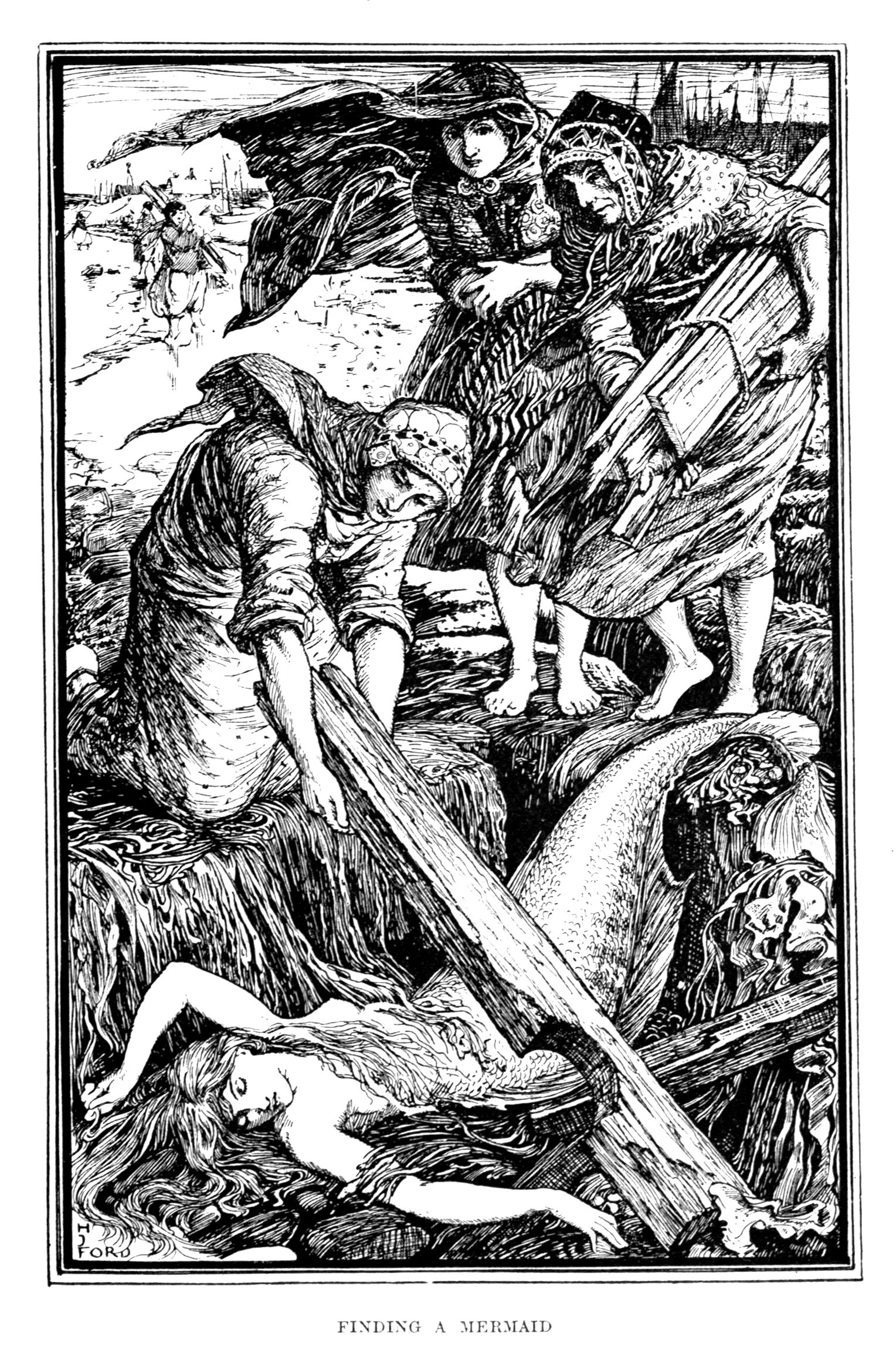 Henry Justice Ford - The red book of animal stories selected and edited by Andrew Lang, 1899 (illustration 3)