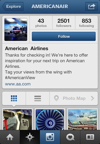 Real American Airlines Instagram