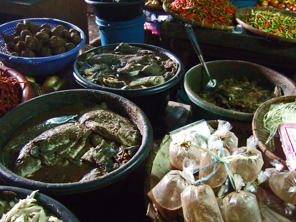 Padek in many stages of fermentation - Phousy Market , Luang Prabang
