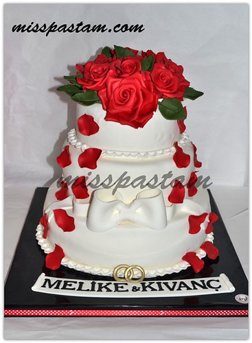 wedding cake by MİSSPASTAM