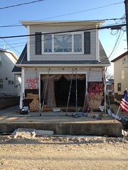 House damaged by Sandy in the Rockaways