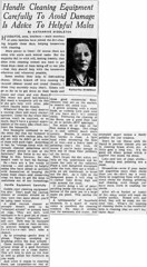 Kay Middleton Cleaning tips for men Trib Nov 9 1943