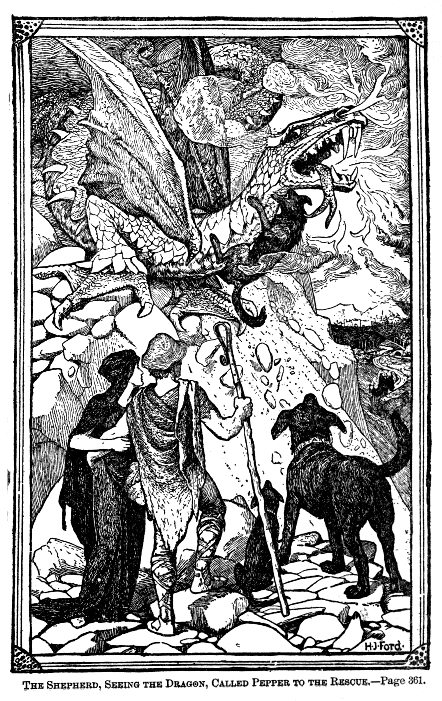 Henry Justice Ford - The green fairy book, edited by Andrew Lang, 1900 (illustration 9)