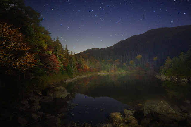 Autumn Lake　Starry night