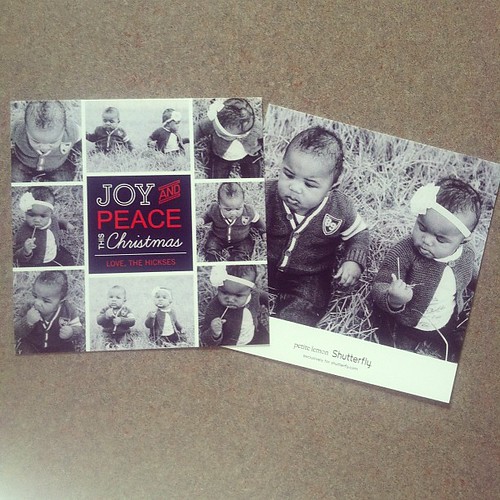 Christmas cards are in!!!! Yay!! #hickstwins