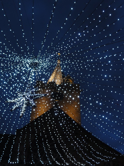 Christmas light canopy below the Town Church | Flickr - Photo Sharing!