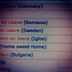 Colleagues on leave #igloo #homesweethome