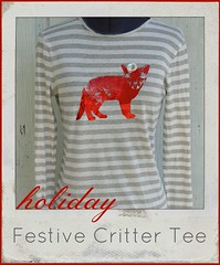 how to make a festive critter tee