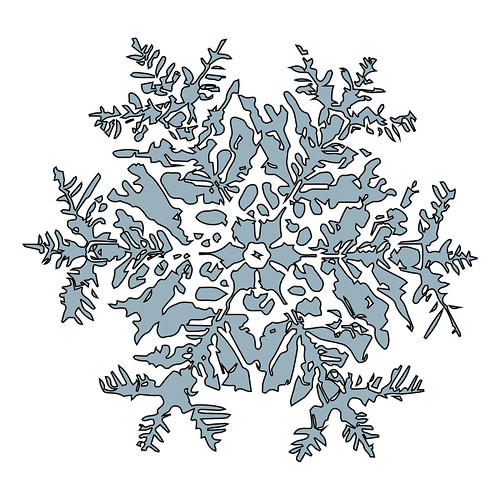 Handmade Snowflake Christmas Card