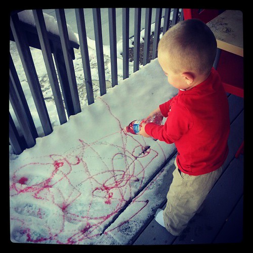 A snow painter