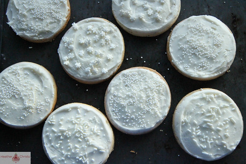 Almond Poppyseed Frosted Cookies
