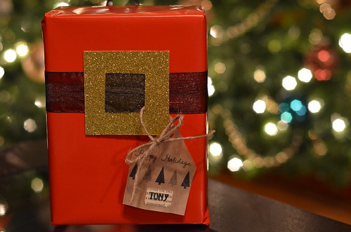 Santa gift wrap