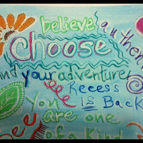 Words...crayon, watercolor, and micron pen #art #aedm2012