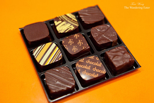 Tray of chocolates