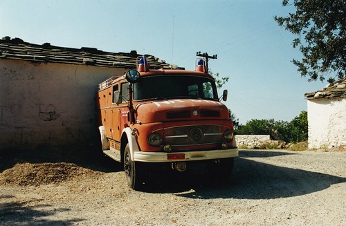 old mercedes firetruck by Chris Saddler Sam