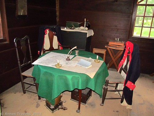 The general's quarters in the Wick House, Jockey Hollow, Morristown National Historical Park, New Jersey
