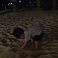 Can't sleep. Sand is our favorite thing right now.
