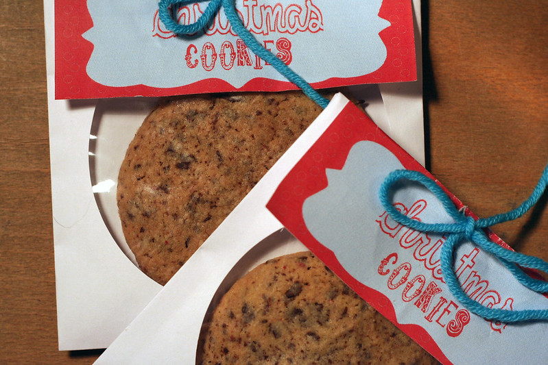 pfeffrige cookies im cd-kuvert